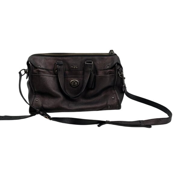 Coach Brown Leather Shoulder Bag | Classic Style for Any Occasion - Picture 1 of 8